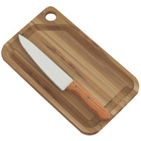 Kit Tábua para Churrasco e Faca 2 peças