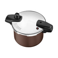 Panela de Pressão Arizona Induction em Alumínio com Revestimento Interno e Externo em Antiaderente Starflon Max Mocaccino 20 cm 4,5 L