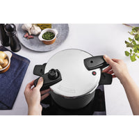 Panela de Pressão Arizona Induction em Alumínio com Revestimento Interno e Externo em Antiaderente Starflon Max Titânio 20 cm 4,5 L