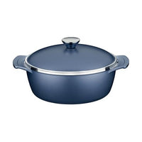 Caçarola Lyon em Alumínio Forjado com Revestimento Interno e Externo em Antiaderente Starflon High Performance Azul Elementar 26 cm 4,6 L