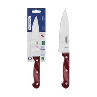 Faca Chef Polywood com Lâmina em Aço Inox e Cabo de Madeira Vermelho 6