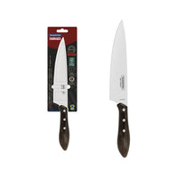 Faca para Carne com Lâmina em Aço Inox e Cabo de Madeira Tratada Polywood Castanho 8