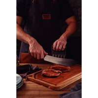 Faca para Carne Churrasco Black com Lâmina de Aço Inox Escurecido e Cabo de Madeira 10"