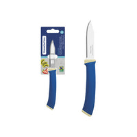 Faca para Legumes e Frutas Felice com Lâmina em Aço Inox com Fio Microsserrilhado e Cabo de Polipropileno Azul 3