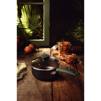 Panela LYF em Alumínio com Revestimento Interno e Externo em Antiaderente Starflon Max Verde Natureza 16 cm 1,5 L