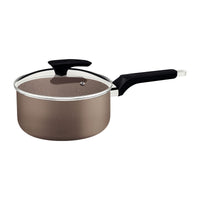 Panela Milazzo em Alumínio com Revestimento Interno e Externo em Antiaderente Starflon Max Amêndoa 20 cm