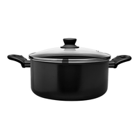 Jogo de Panelas Antiaderente Ceramic Life 6 Peças Tulip Preto