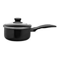 Jogo de Panelas Antiaderente Ceramic Life 6 Peças Tulip Preto