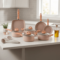 Jogo de Panelas com Indução Ceramic Life Smart Plus 10 Peças Areia
