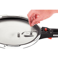 Panela de Pressão Solar em Aço Inox Fundo Triplo com 5 Dispositivos de Segurança 22 cm 6 L
