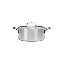 Caçarola Grano Black Funda em Aço Inox Corpo Triplo com Tampa e Alças 24 cm 4,7 L