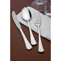 Faqueiro Zurique em Aço Inox com Facas de Mesa Forjadas Acabamento Alto Brilho e Estojo de Madeira 42 Peças