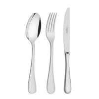 Faqueiro Classic em Aço Inox com Facas de Mesa Forjadas Acabamento Brilho e Estojo de Madeira 130 Peças