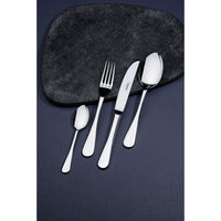 Faqueiro Classic em Aço Inox com Facas de Mesa Forjadas Acabamento Brilho e Estojo de Madeira 130 Peças