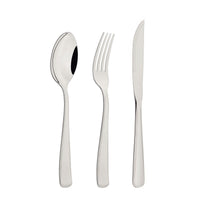 Faqueiro Pacific em Aço Inox com Facas para Churrasco Acabamento Alto Brilho com Detalhes no Cabo 72 Peças