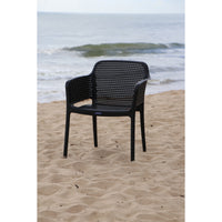 Cadeira Summa Gabriela Eco em Polipropileno Oceano +Clean Preto