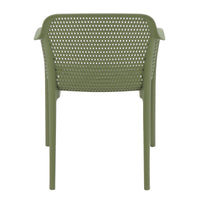 Cadeira Summa Gabriela Eco em Polipropileno Oceano +Clean Verde Oliva
