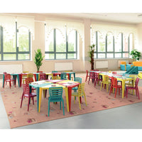 Mesa Infantil Sofia em Polipropileno Rosa