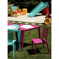 Mesa Infantil Sofia em Polipropileno Rosa