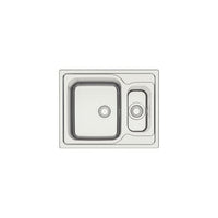 Cuba de Sobrepor Marea Deep 1.5C 34 em Aço Inox com Acabamento Escovado 62 x 50 cm com Válvula