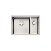 Cuba Design Collection Quadrum em Aço Inox com Acabamento Acetinado 66x46 com 2 Cubas