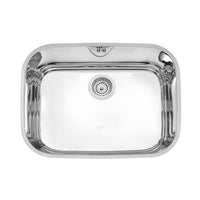 Cuba de embutir Lavínia 48 BL em aço inox alto brilho 48x34 cm