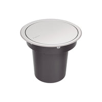 Lixeira de Embutir Clean Round Click em Aço Inox 5 L
