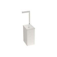 Lixeira Luz Slim em Aço Inox 5,5 L com Suporte para Papel Higiênico