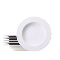 Kit Prato Fundo Mesh em Porcelana Decorada 23 cm 06 Peças