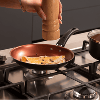 Jogo de Panelas Topázio Antiaderente Pro-Flon 7 Peças Cinza Range
