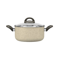Jogo de Panelas Antiaderente Ceramic Life 7 Peças Suprema Vanilla