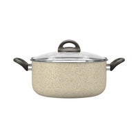 Jogo de Panelas Antiaderente Ceramic Life 7 Peças Suprema Vanilla