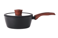 Jogo de Panelas Antiaderente Ceramic Life 6 Peças Sirius com Indução Preto