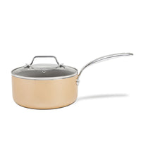 Jogo de Panelas Antiaderente Ceramic Life 4 Peças Coast com Indução Champanhe