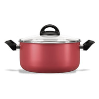 Jogo de Panelas Antiaderente Pro-Flon 5 Peças Chilli Vermelho Cereja
