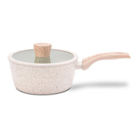 Jogo de Panelas Antiaderente Ceramic Life 6 Peças Sirius com Indução Vanilla