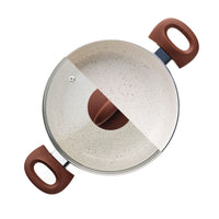 Jogo de Panelas Antiaderente Ceramic Life 5 Peças Smart Plus Vanilla