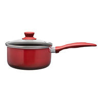 Jogo de Panelas Antiaderente Ceramic Life 5 Peças Easy Vermelho