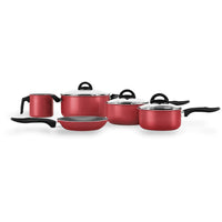 Jogo de Panelas Antiaderente Pro-Flon 5 Peças Chilli Vermelho Cereja