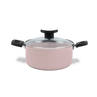 Jogo de Panelas 10 Peças Ceramic Life Floria Rosa