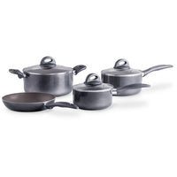 Jogo de Panelas Antiaderente Ceramic Life 4 Peças Smart Plus Cinza