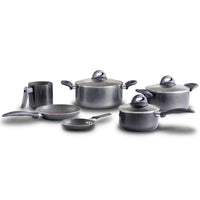 Jogo de Panelas Antiaderente Ceramic Life 6 Peças Smart Plus Cinza
