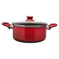 Jogo de Panelas Antiaderente Ceramic Life 7 Peças Easy Vermelho