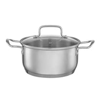 Jogo de Panelas Aço Inoxidável Fundo Triplo 5 Peças Jasmin com Indução Inox